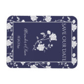 Navy-Rose speichert das Datumsfenster Magnet (Horizontal)