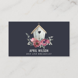 NAVY ROTE ROSE FLORAL WOOD ZUHAUSE BLEIBE BED FRÜ VISITENKARTE