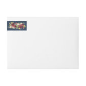 Navy Russe Fall Blue Pumpkin Burgund Floral (Vorderseite)