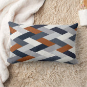 Navy Rust Geometry VIB Lendenkissen (Decke)