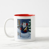 Navy Sailor Snowman Holiday Tasse (Links)