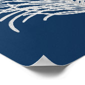 Navy Sea Coral #8 Coastal Dekorationsmauer Poster (Ecke)