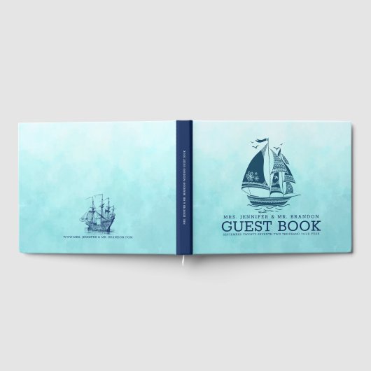 Navy-Segel-Boot 2 Gästebuch (Voll)