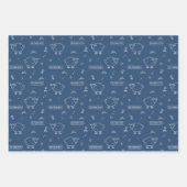 Navy Sheep Eid Mubarak Kids Geschenkpapier Set (Vorderseite 3)