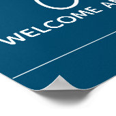 Navy Sie sagte Yes Verlobung Welcome Poster (Ecke)