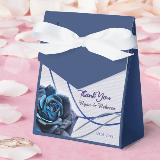 Navy Silber Gold Geschenkbox Geschenkschachtel (Hochzeit)