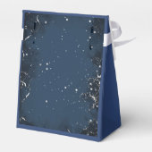 Navy Silber Gold Geschenkbox Geschenkschachtel (Rückseite)