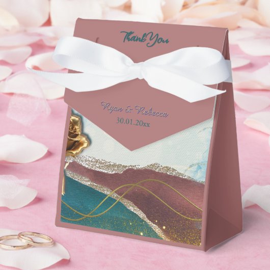 Navy Silber Gold Geschenkbox Geschenkschachtel (Hochzeit)
