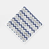 Navy Silver Baby Dusche Dekoration Serviette (Ecke)