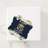 Navy Silver Elegant Quinceanera Feier Geschenkanhänger (Beispiel)