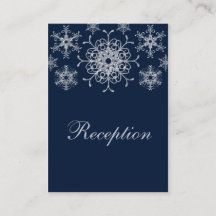 Navy Silver Glitzer sieht Snowflakes Umschließkart