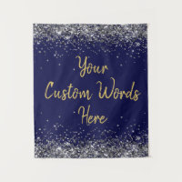 Navy Silver Gold Geburtstagsparty Foto Stand Prop