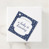 Navy Silver Twinkle - ein Baby braut danke Geschenkanhänger (Beispiel)