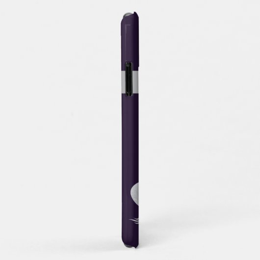 NAVY SILVER UNICORN IPHONE COVER individuell anpas (Hinten/Rechts)