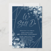 Navy & Silver Wir machen noch 50 Jahre alt Einladung (Vorderseite)