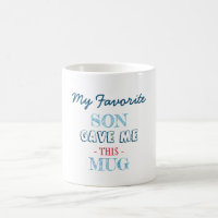 Navy Simple Favorite Son Geschenk an Mutter