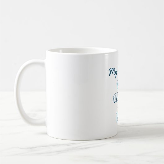 Navy Simple Favorite Son Geschenk an Mutter Kaffeetasse (Links)
