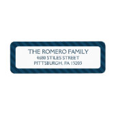 Navy Simple Stripes Custom Personalisiert (Vorne)