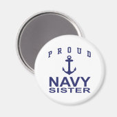 Navy Sister Magnet (Vorderseite/Rückseite)