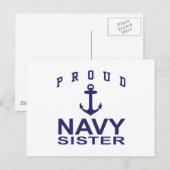 Navy Sister Postkarte (Vorne/Hinten)