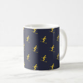 Navy Skier Kaffeetasse (VorderseiteRechts)