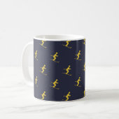 Navy Skier Kaffeetasse (Vorderseite Links)