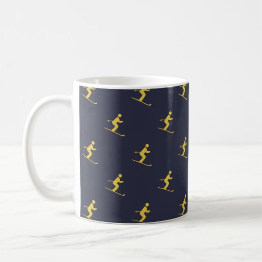 Navy Skier Kaffeetasse (Links)