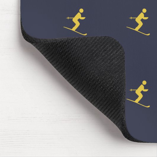 Navy Skier Mousepad (Ecke)