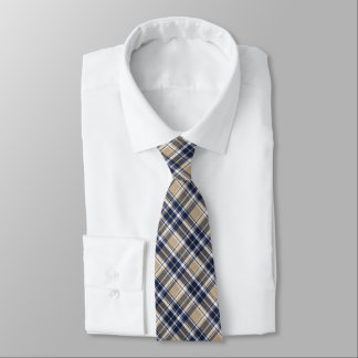 Navy, Slate Blue, Khaki... & White Classic Plaid Krawatte