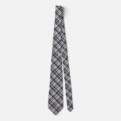 Navy, Slate Blue, Khaki... & White Classic Plaid Krawatte (Vorderseite)