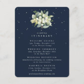 Navy Snowberry+Eucalyptus Bouquet Route Begleitkarte (Vorderseite)