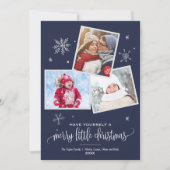 Navy Snowflake | 3 Weihnachten im Foto (Vorderseite)