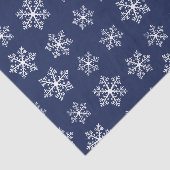 Navy Snowflake Tissue Paper Seidenpapier (Ausschnitt)