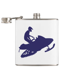 Navy-Snowmobiler Flachmann
