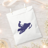 Navy-Snowmobiler Geschenktütchen (Ausgeschnitten)
