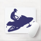 Navy-Snowmobiler Mousepad (Mit Mouse)