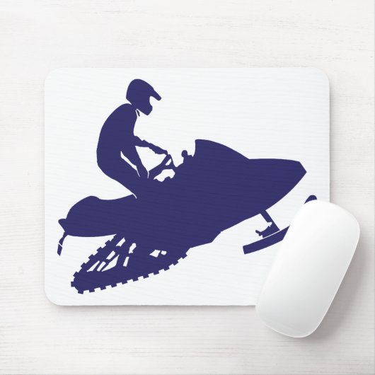 Navy-Snowmobiler Mousepad (Mit Mouse)