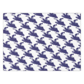 Navy-Snowmobiler Tischdecke (Vorderseite (Horizontal))