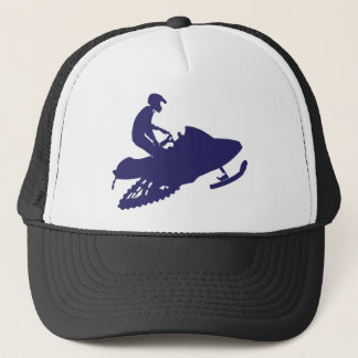 Navy-Snowmobiler Truckerkappe