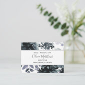 Navy Social Media Visitenkarte (Stehend Vorderseite)