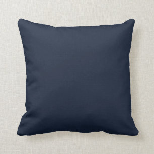 Navy Solid Color Schlicht Decorative Kissen
