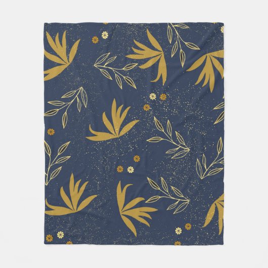 Navy Spray Fleecedecke (Vorderseite)
