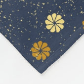 Navy Spray Fleecedecke (Ecke)