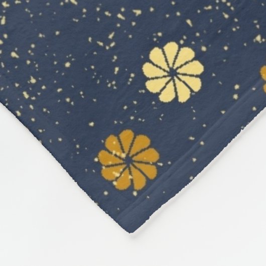 Navy Spray Fleecedecke (Ecke)