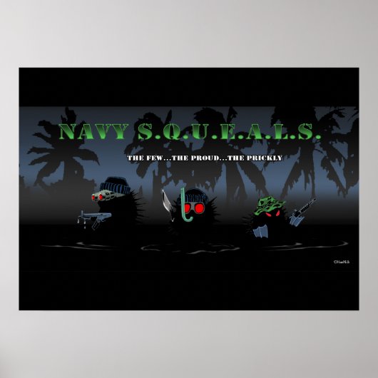 Navy SQUEAL. Poster (Vorne)