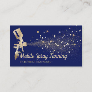 Navy Star Gold Mobile Body Paint Tan Spray Visitenkarte