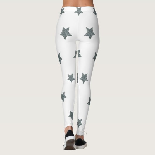 Navy-Star-Leggings-Active-wear Leggings (Rückseite)
