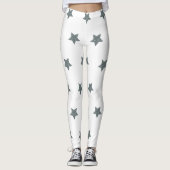 Navy-Star-Leggings-Active-wear Leggings (Vorderseite)