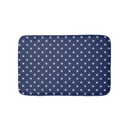 Navy Stars Bath Mat Badematte