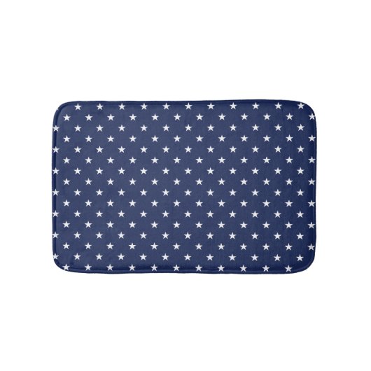 Navy Stars Bath Mat Badematte (Vorderseite)